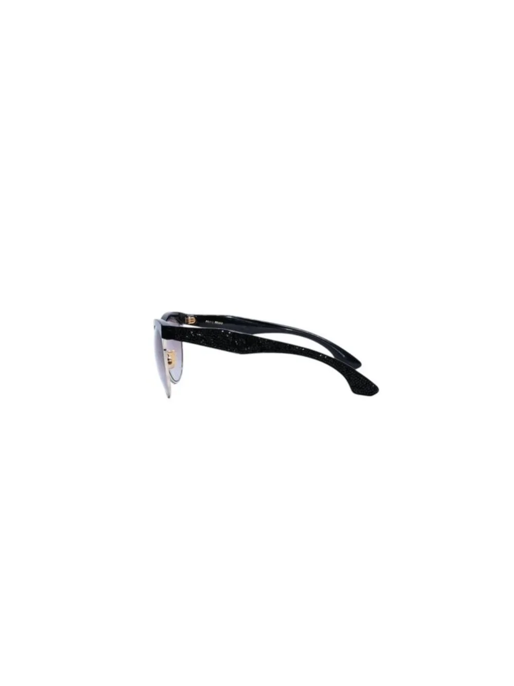 Miu Miu Cat Eye Sunglasses Eyewear Rhinestone Black
